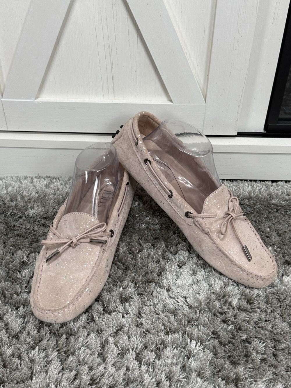 Tod's Gommino Driving Loafers Women's Shoes Size EU 41 US 10 Suede Leather Italy